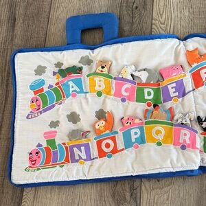 Vintage ABC Train Playbook - Blue